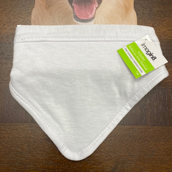 Bandana-White-Size M-L - Picture 1 of 4